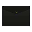 Папка-конверт на кнопке А4, 180 мкм, Calligrata No Secret, непрозрачная, черная, микс цветные кнопки - Фото 7