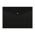 Папка-конверт на кнопке А4, 180 мкм, Calligrata No Secret, непрозрачная, черная, микс цветные кнопки - Фото 7