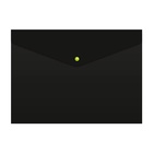 Папка-конверт на кнопке А4, 180 мкм, Calligrata No Secret, непрозрачная, черная, микс цветные кнопки - Фото 8