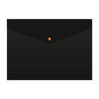 Папка-конверт на кнопке А4, 180 мкм, Calligrata No Secret, непрозрачная, черная, микс цветные кнопки - Фото 8