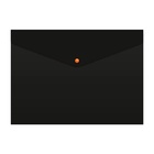 Папка-конверт на кнопке А4, 180 мкм, Calligrata No Secret, непрозрачная, черная, микс цветные кнопки - Фото 9