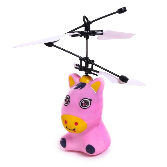 Интерактивная игрушка «Летающая пони», свет, летает, в пакете - Фото 1