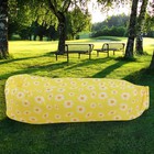 Надувной мешок для отдыха «Ромашки» 220х80х65 см, желтый - фото 3887082