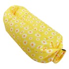 Надувной мешок для отдыха «Ромашки» 220х80х65 см, желтый - Фото 4
