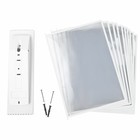 Демосистема настенная на 10 панелей А4 STAFF, белые - фото 21947782