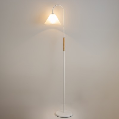 Торшер напольный BayerLux «Арбат», 1×15 Вт, Е27, белый/прозрачный