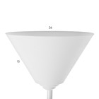 Торшер "Князь" 1х15Вт Е27 МОДЕЛЬ: BR 01030 белый/прозрачный 9095833