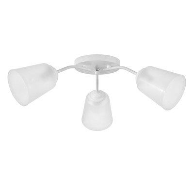 Люстра на потолок BayerLux «Онлайн», 3×15 Вт, Е27, белый/прозрачный