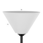 Торшер "Князь" 1х15Вт Е27 МОДЕЛЬ: BR 01033 черный/белый 9095836