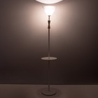 Торшер напольный BayerLux «Князь», со столиком, 1×15 Вт, Е27, белый/черный - Фото 3