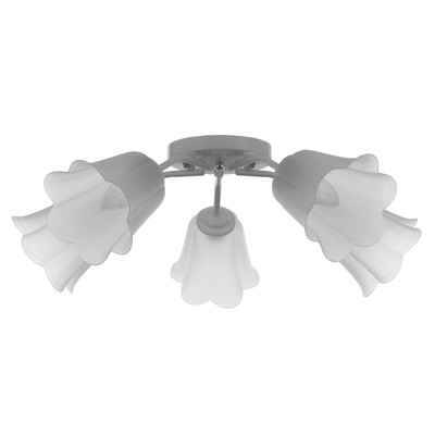 Люстра BayerLux BR 00211 «Онлайн», 5×15 Вт, цоколь Е27, белая