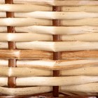 Набор плетеных корзин, 4 шт, 48х35х13/18 - 30х20х8/12 см, бежевый-коричневый, ива - фото 22543525