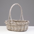 Набор плетеных корзин, 3 шт 45х37х15/40, 37х31х13/35, 32х25х11х30 см, серый, ива - фото 24524183