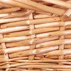 Корзин плетёная для хранения Fot, ива, бежевая, набор 3 шт. - Фото 6