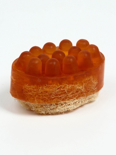 Мыло массажное с люффой «Кофе» 100 г «Добропаровъ» коричневый