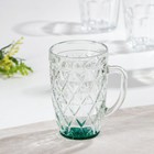 Кружка стеклянная, 400 мл, цвет МИКС - Фото 3