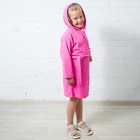 Халат махровый для девочек, рост 98-104 см, цвет розовый 180г/м, 80% хлопок, 20% полиэстер - Фото 2