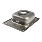 Мойка кухонная «Владикс», врезная, с сифоном, 58×48 см, правая, нержавеющая сталь 0.6 мм 9397732