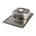 Мойка кухонная "Владикс", врезная, с сифоном, 66х48 см, левая, нержавеющая сталь 0.6 мм 9397733