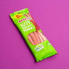 Жевательный мармелад BEBETO FIZZY STRAWBERRY PENCILS, 200 г 9426816