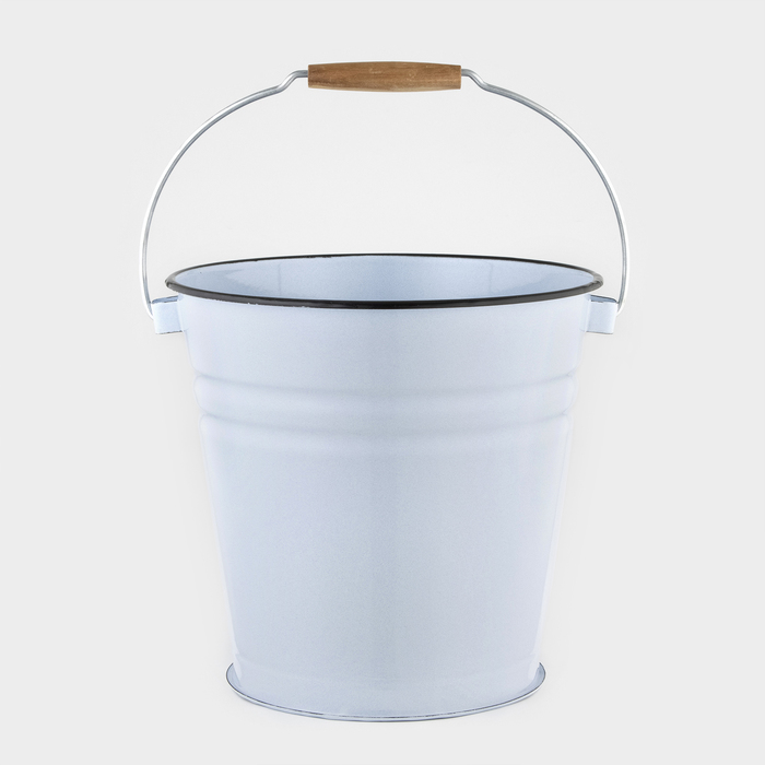 УЦЕНКА Ведро эмалированное, 12 л, без крышки, цвет МИКС - Фото 1