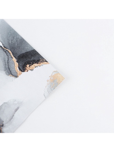 Бумага упаковочная глянцевая двухсторонняя «Тёмный мрамор», 70×100 см