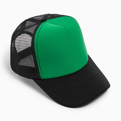 Бейсболка с сеткой MINAKU, цвет зелёный, размер 56-58
