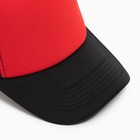 Бейсболка с сеткой MINAKU, цвет красный, размер 56-58 - Фото 4