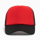 Бейсболка с сеткой MINAKU, цвет красный, размер 56-58 - Фото 5