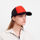 Бейсболка унисекс с сеткой MINAKU, размер 56-58, красная - Фото 7