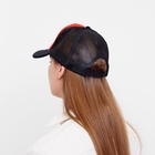 Бейсболка унисекс с сеткой MINAKU, размер 56-58, красная - Фото 8