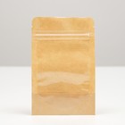 Пакет Zip - lock Крафт с прозрачной стенкой 9×12 + 2 см - Фото 3