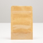 Пакет Zip - lock Крафт с прозрачной стенкой 9×12 + 2 см  (артикул 9243457)  большой выбор товаров оптом и в розницу по низким ценам с доставкой