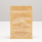 Пакет Zip-lock Крафт с прозрачной стенкой 10×13 + 2 см - Фото 4
