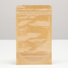 Пакет Zip-lock Крафт с прозрачной стенкой 12×20 + 4 см - Фото 3