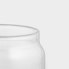 Сахарница Magistro Village, 450 мл, 9×10 см, с крышкой, стекло, акация, прозрачная - Фото 4