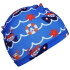 Шапочка для плавания детская «На волне» «Морское путешествие», тканевая, обхват 46-50 см - фото 6774810