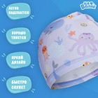 Шапочка для плавания детская «На волне: Подводный мир», тканевая, обхват 46-52 см - Фото 2