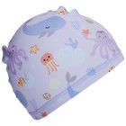 Шапочка для плавания детская «На волне: Подводный мир», тканевая, обхват 46-52 см - Фото 4