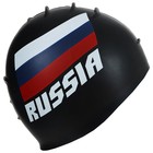 Шапочка для плавания взрослая ONLYTOP RUSSIA, силиконовая, обхват 54-60 см - фото 3993453