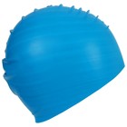 Шапочка для плавания взрослая ONLYTOP, резиновая, обхват 54-60 см - Фото 4