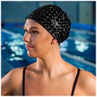 Шапочка для плавания взрослая ONLYTOP, тканевая, обхват 54-60 см - Фото 4