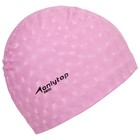 Шапочка для плавания взрослая, тканевая, обхват 54-60 см, цвет розовый - фото 4070211