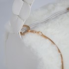 Сумка женская на молнии, цвет белый - Фото 4