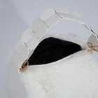 Сумка женская на молнии, цвет белый - Фото 6