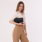 Сумка-клатч на молнии, цвет чёрный - фото 24550272