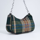 Сумка-багет на молнии, цвет чёрный 9275173