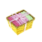 Набор полотенец в корзинке "Collorista" Yellow-green 30х30шт - 4 шт, хлопок - Фото 1