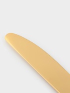 Ножи столовые Доляна «Голд», длина 22 см, набор 6 шт., нержавеющая сталь, золотистые - Фото 3