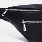 Поясная сумка на молнии TEXTURA, цвет чёрный - фото 6774973